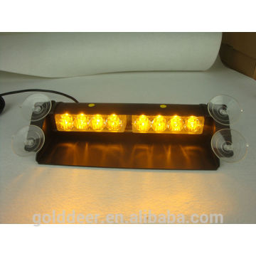 LED de montagem interior viseira luz âmbar LED Strobe luz 12V